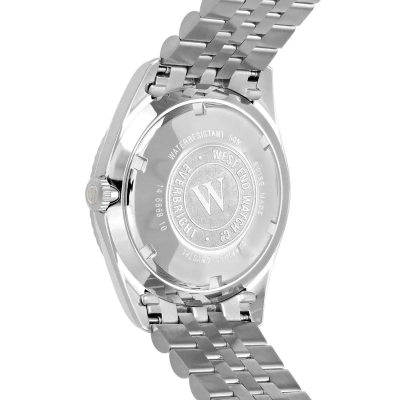 West End Automatic Analog The Classics XL 6868.10.2587N White Dial 41mm Stainless Steel Men's Watch detail view
