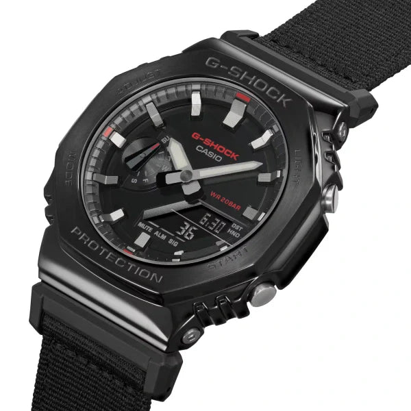 Casio G-Shock Metal Covered GM-2100CB-1ADR Black Dial Stainless Steel Men's Watch