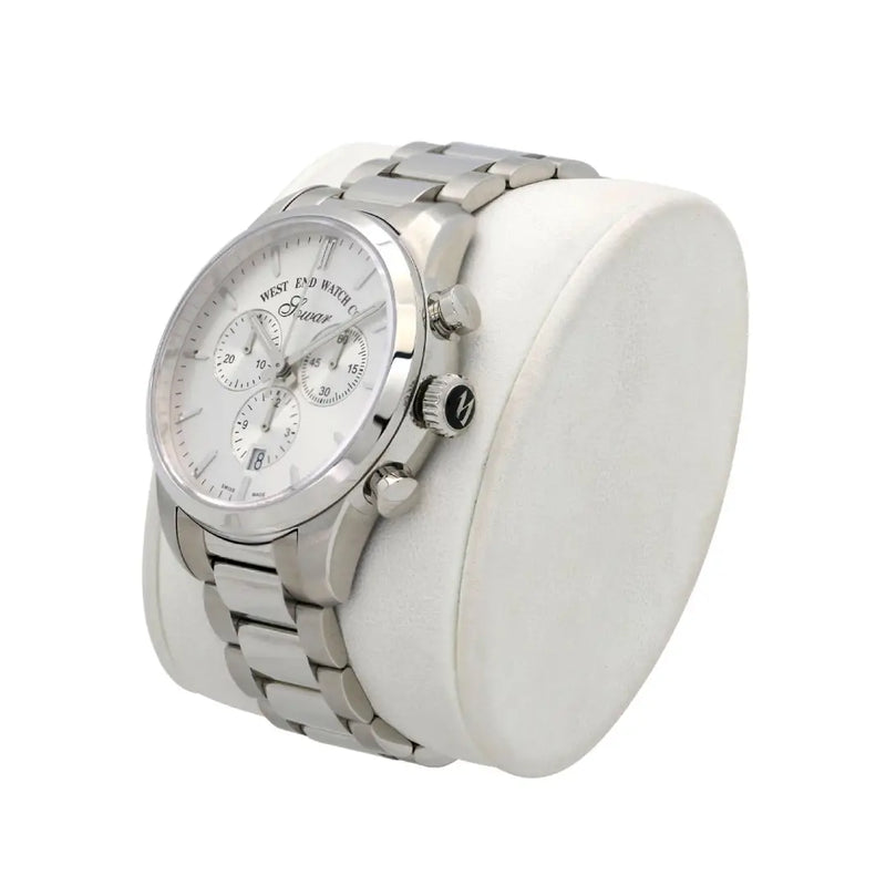 West End Everbright Chronograph 8091.10.3308N Silver Dial Stainless Steel Men's Watch detail view