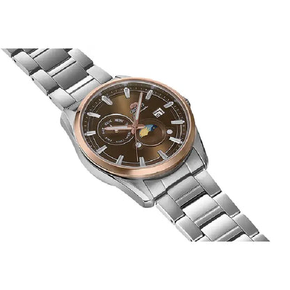 Orient Contemporary Sun And Moon Automatic RA-AK0313Y Brown Dial 41.5mm Stainless Steel Men's Watch
