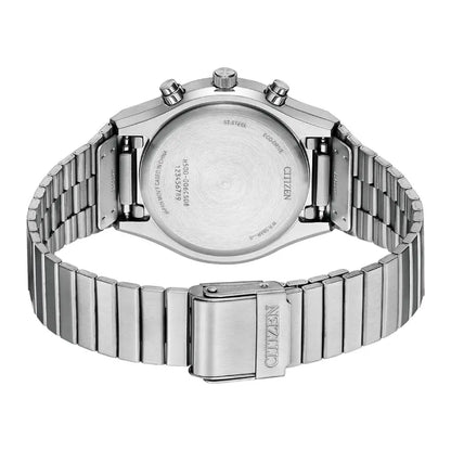 Citizen Eco-Drive AT2541-54A Chronograph White Dial 38mm Stainless Steel Men's Watch