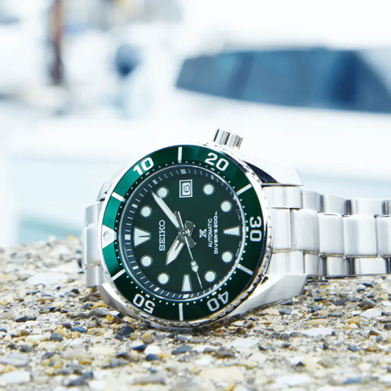Seiko Prospex "Green Sumo" SPB103J1 Green Dial 45mm Stainless Steel Men's Watch detail view
