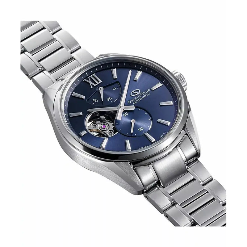 Orient Star RE-BY0010L00B Mechanical Automatic Blue Dial 40mm Stainless Steel Men's Watch detail view
