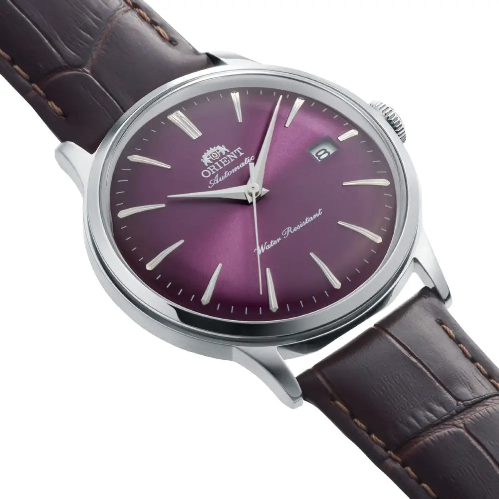 Orient Classic Bambino Automatic RA-AC0032V Purple Gradation Dial 40.5mm Leather Strap Men's Watch