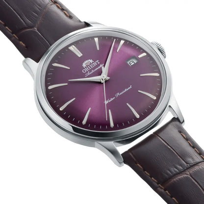 Orient Classic Bambino Automatic RA-AC0032V Purple Gradation Dial 40.5mm Leather Strap Men's Watch