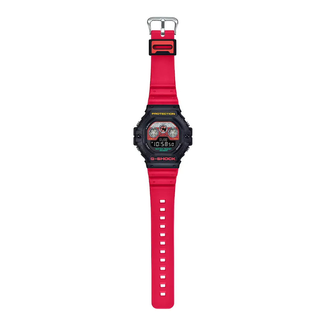 Casio G-Shock Digital DW-5900MT-1A4 Mix Tape Limited Edition Red Dial resin strap Men's Watch