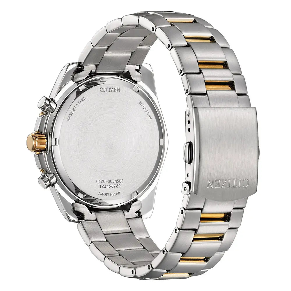 Citizen Quartz ChronographAN8204-59X Champagne Dial 46.4mm Two Tone Stainless Steel Men's Watch
