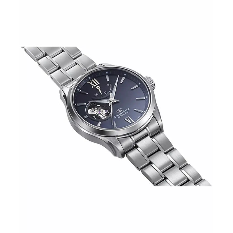 Orient Star RE-AT0021L00B Automatic Open Heart Limited Edition "Keshiki" Blue Dial 39mm Stainless Steel Men's Watch detail view