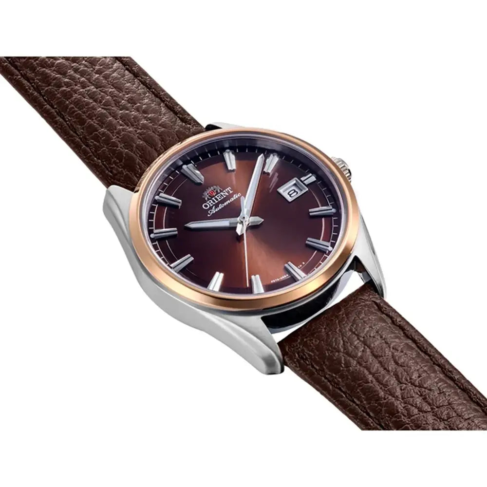 Orient Contemporary RA-AC0R03Y Automatic 38.5mm Brown Dial 38.5mm Leather Strap Men's Watch