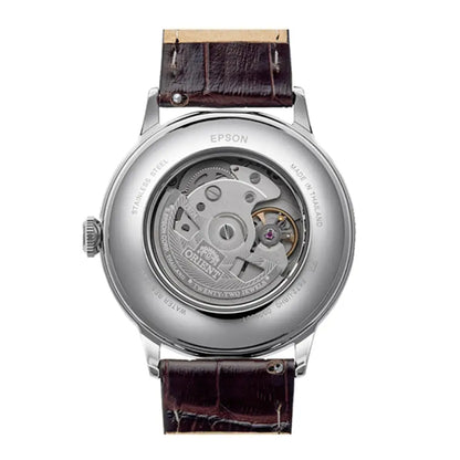 Orient Classic Bambino Automatic RA-AC0037R Burgundy Arabic Dial 40.5mm Leather Strap Men's Watch