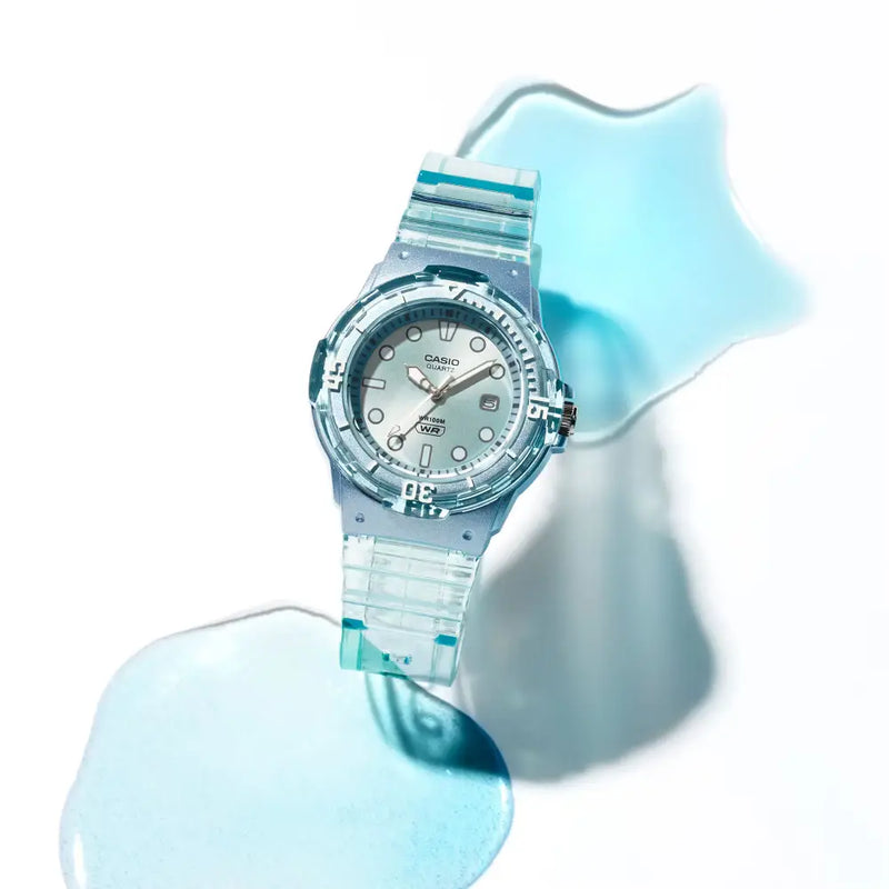 Casio POP Analog LRW-200HS-2EVDF Blue Dial Resin Strap Women's Watch detail view
