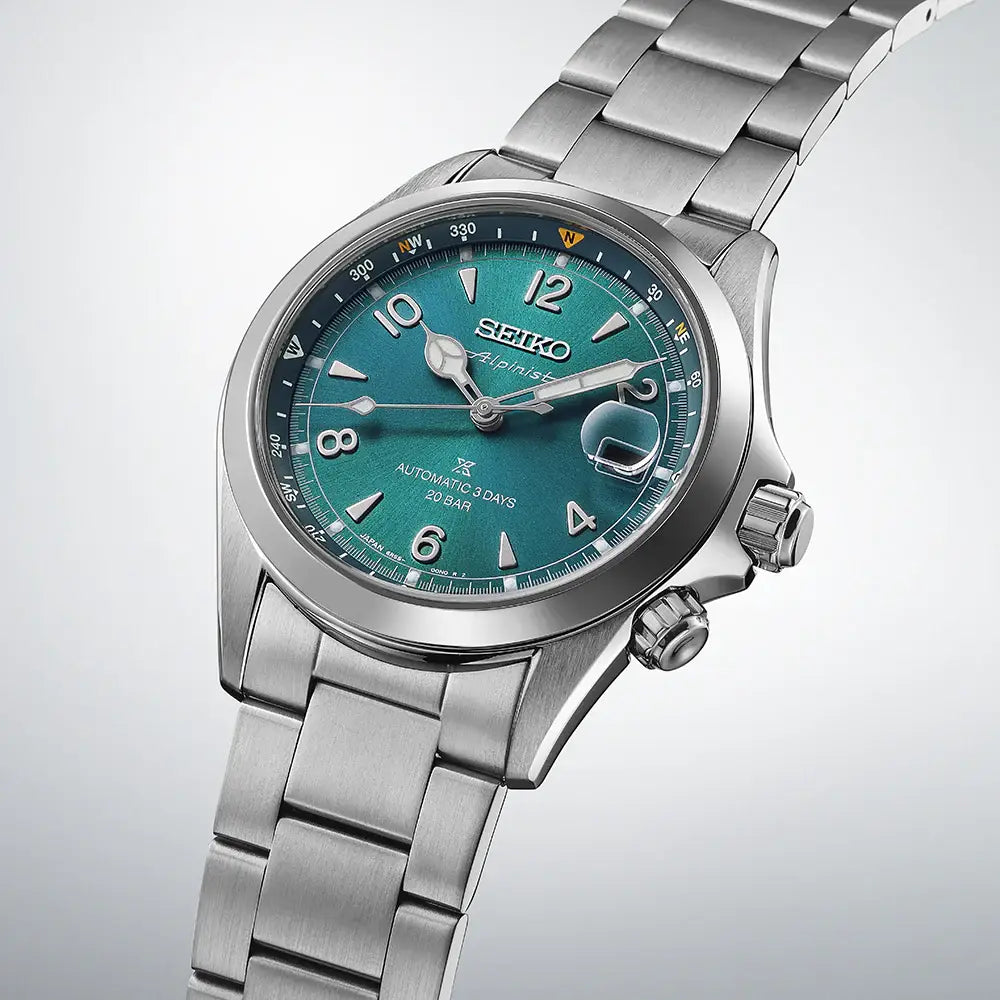Seiko Prospex SBDC207 (SPB503J1) Automatic Alpinist "Tealpine" Teal Dial 39.5mm Stainless Steel Men's Watch