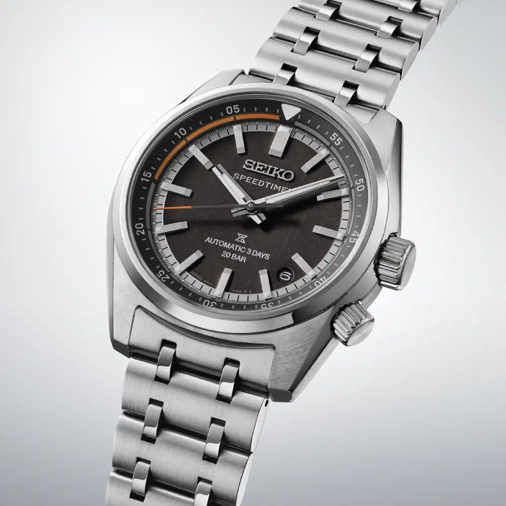 Seiko Prospex Speedtimer SBDC217 (SPB515J1) (Made in Japan) Black Dial 39.5mm Stainless Steel Men's Watch