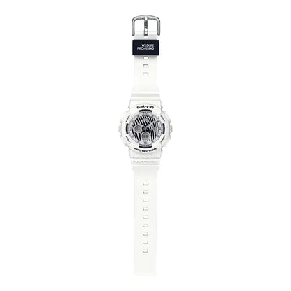 Casio Baby-G BA-120WLP-7A Analog-Digital White Zebra Print Dial Resin Strap Unisex Watch