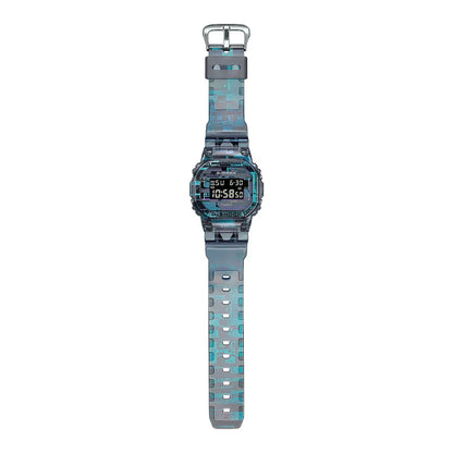 Casio G-Shock DW-5600NN-1DR "Digital Glitch" 43mm Translucent Resin Strap Men's Watch