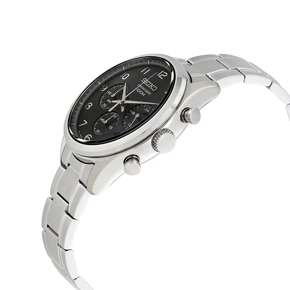 Seiko Neo Sports SSB295P1 Black Textured Dial 42.5mm Stainless Steel Men's Watch