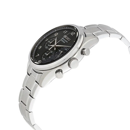 Seiko Neo Sports SSB295P1 Black Textured Dial 42.5mm Stainless Steel Men's Watch