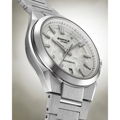 Casio Edifice Automatic EFK-100YD-7A White Texture Dial 39mm Stainless Steel Men's Watch