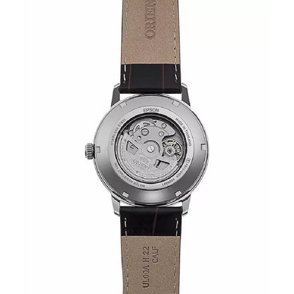 Orient Contemporary Automatic RA-AC0F16S30B Ivory Dial 41.6mm Leather Strap Men's Watch