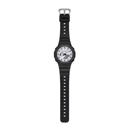 Casio G Shock GA-2100WD-1A Analog-Digital White Dial Resin Strap Men's Watch