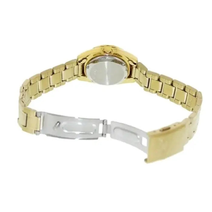 Seiko 5 Automatic SYMK20K1 Gold Dial 26mm Stainless Steel Women's Watch detail view