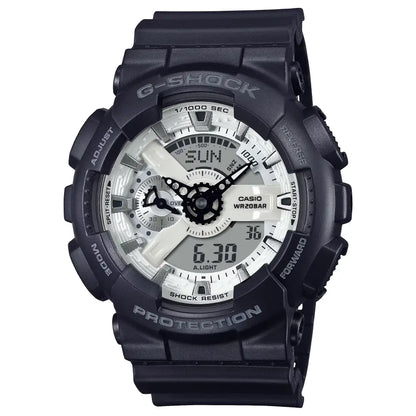 Casio G Shock GA-110WD-1A Analog-Digital White Dial Resin Strap Men's Watch