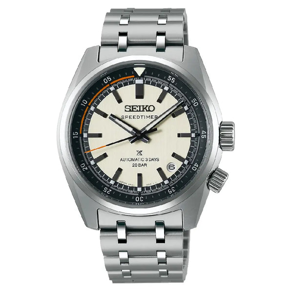 Seiko Prospex SBDC215 / SPB513J1 Speedtimer (Made In Japan) Automatic Off-White Dial 39.5mm Stainless Steel Men's Watch