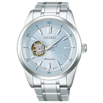 Seiko Selection SCVE065 "TiCTAC" Open Heart Limited Edition Blue Dial 40mm Stainless Steel Men's Watch