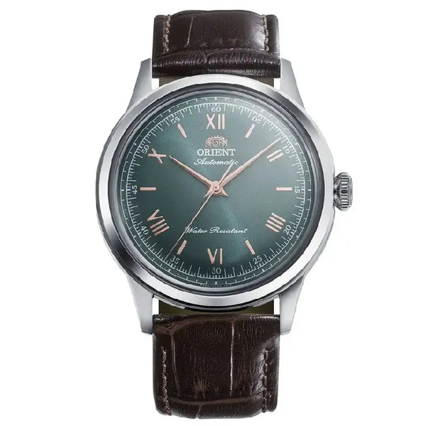 Orient Classic Bambino Automatic RA-BB0001E Green Dial 38.4mm Leather Strap Men's Watch