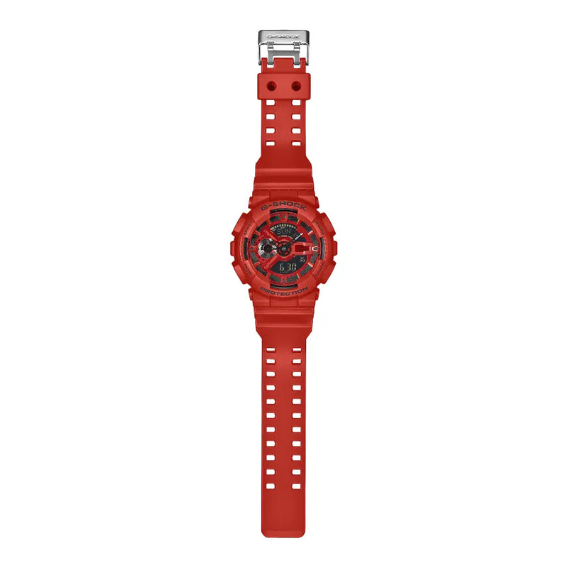 Casio G-Shock Iconic Red GA-110RRB-4ADR Red Vapor Dial 51.2mm Resin Strap Men's Watch detail view