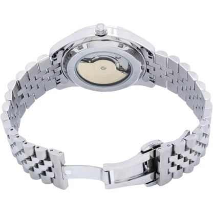 Tristar Classic Automatic BA23WMSSM03 Silver Day-Date Arabic Dial Stainless Steel Men's Watch