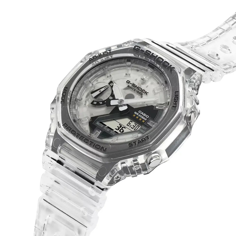 Casio G Shock GA-2140RX-7A 40th Anniversary Analog-Digital Limited Edition Clear Dial Resin Strap Unisex Watch detail view