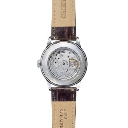Orient Classic Bambino Automatic RA-BB0002S White Dial 38.4mm Leather Strap Men's Watch