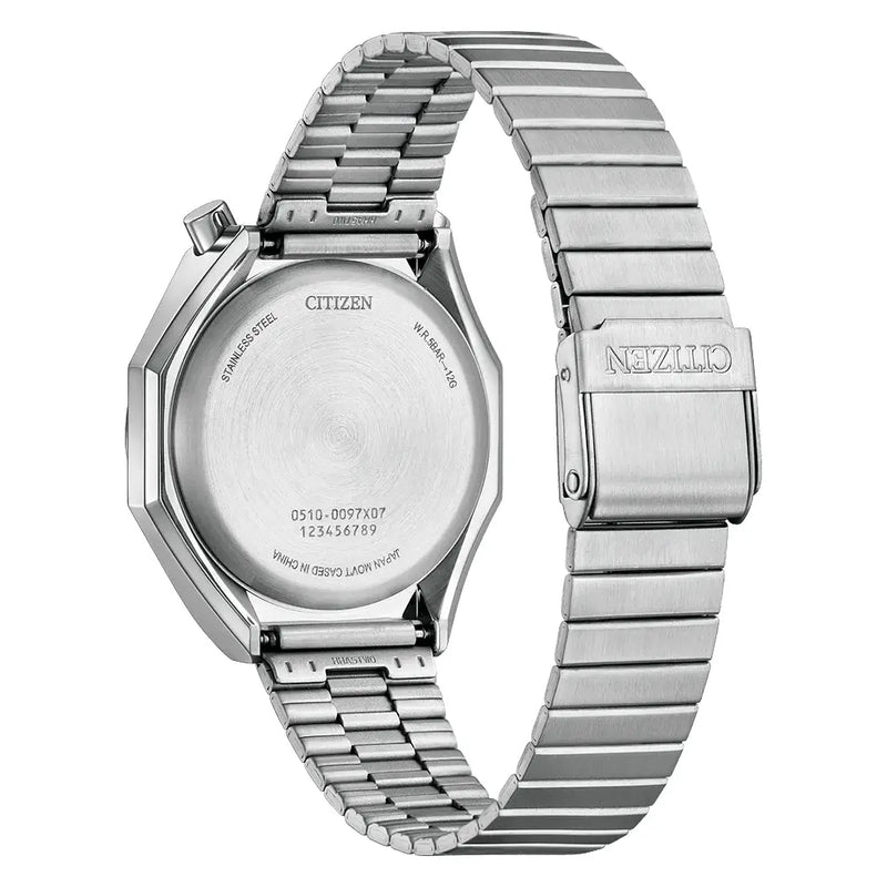 Citizen Record Label Playground Edition AN3700-89Z Red Dial 38mm Stainless Steel Men's Watch detail view