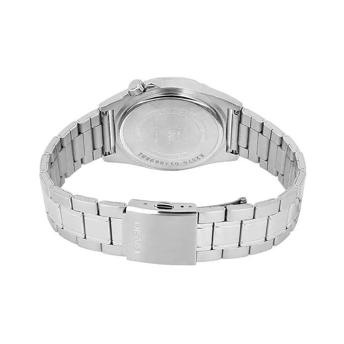 Casio Collection Analog MTD-135D-3AVDF Green Dial Stainless Steel Men's Watch detail view