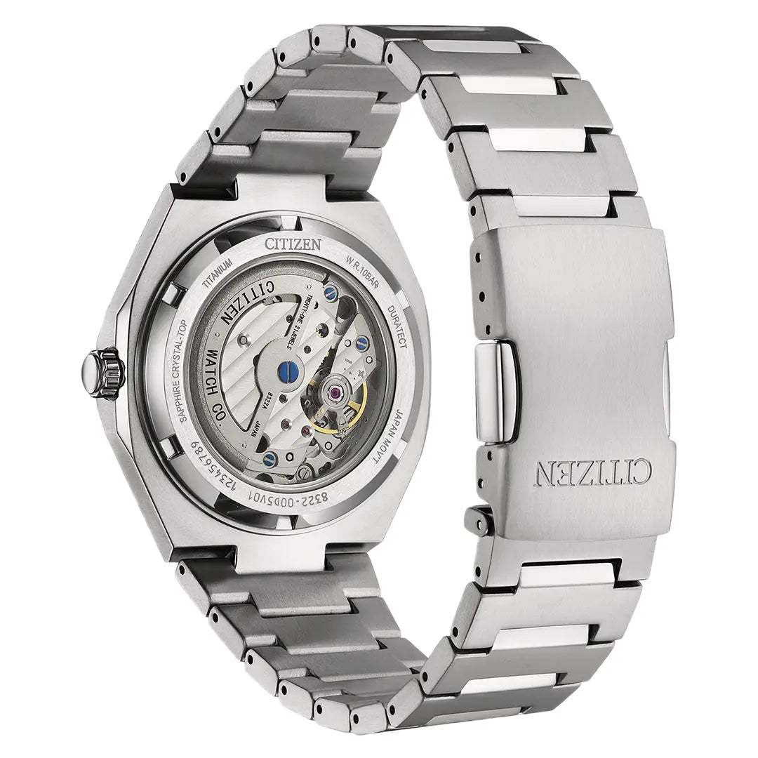 Citizen Zenshin 60 NK5020-58L Automatic  Dégradé Light Blue Dial 40.5mm Super Titanium™ Men's Watch