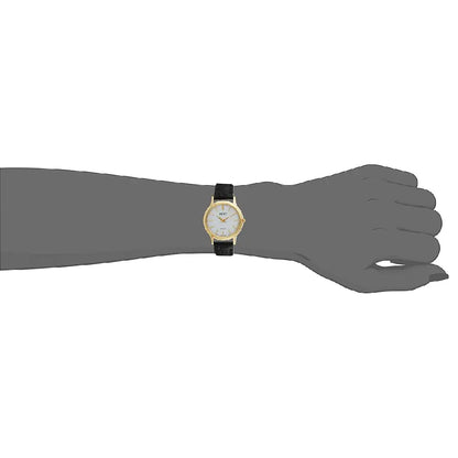 Seiko Solar SUP300P1 White Dial 26mm Gold Tone Stainless Steel Women's Watch