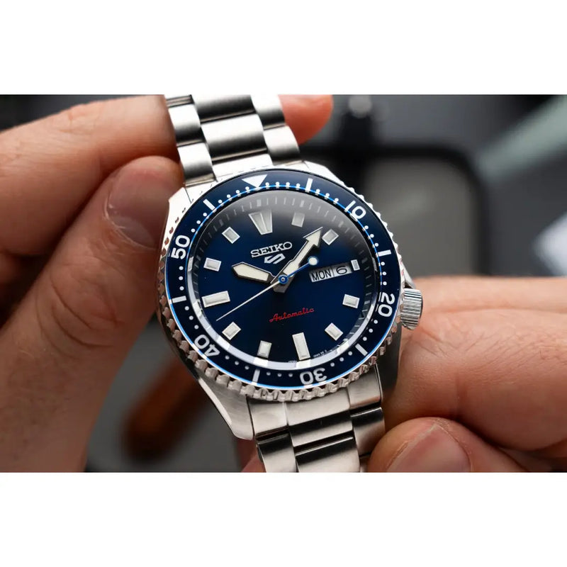 Seiko 5 Sports SKX Series SRPL83 Blue Dial Automatic 42.5mm Stainless Steel Men's Watch detail view
