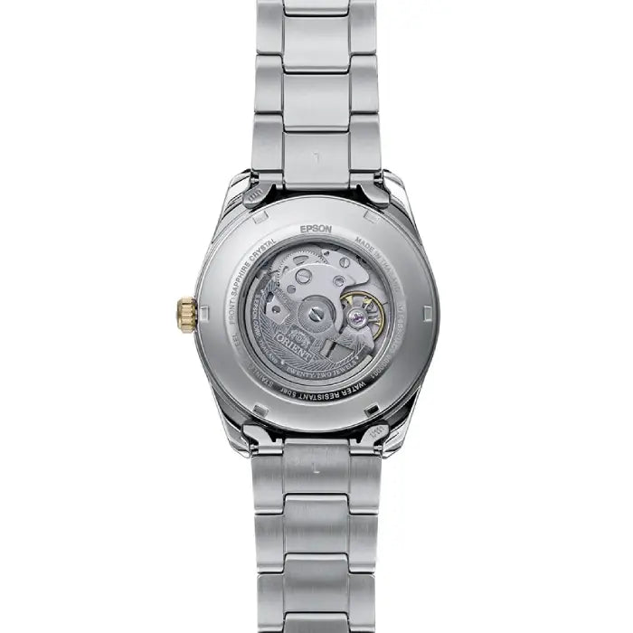 Orient Contemporary Sun And Moon Automatic RA-AK0312S White Dial Gold-Tone 41.5mm Stainless Steel Men's Watch
