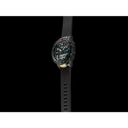 Casio Pro Trek Quad Sensor Analog Digital PRT-B50-1E Black Dial 50.8mm Resin Strap Men's Watch