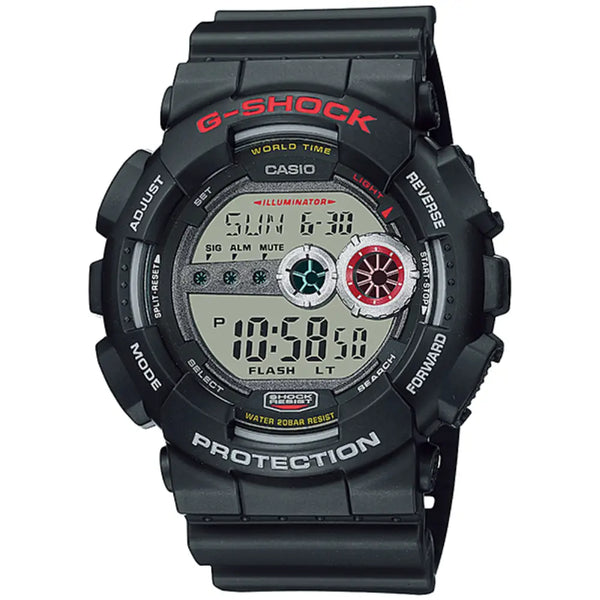 Casio G-Shock Casual GD-100-1ADR Black Dial Resin Men's Watch