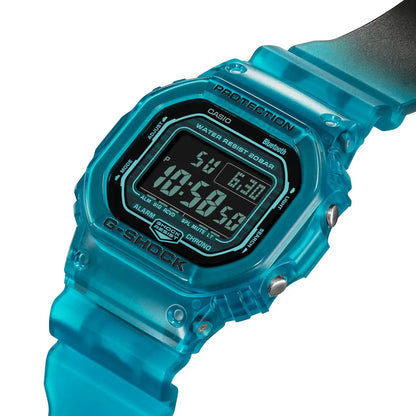 Casio G-Shock DW-B5600G-2DR Digital Dial 43mm Translucent Blue Resin Men's Watch
