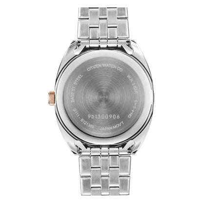 Citizen BI5096-53L Quartz Analog Two-Tone Rose Gold Blue Dial 42mm Stainless Steel Men's Watch