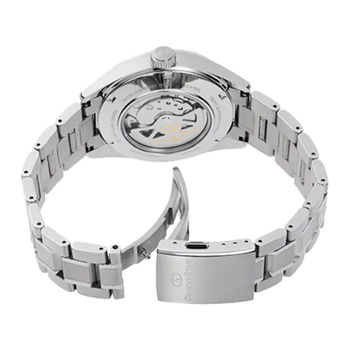 Orient Star Contemporary Modern Skeleton Automatic RE-AV0114E00B Green Dial 41mm Stainless Steel Men's Watch