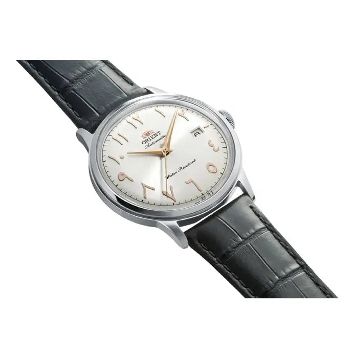 Orient Classic Bambino Automatic RA-AC0038S White Arabic Dial 40.5mm Leather Strap Men's Watch