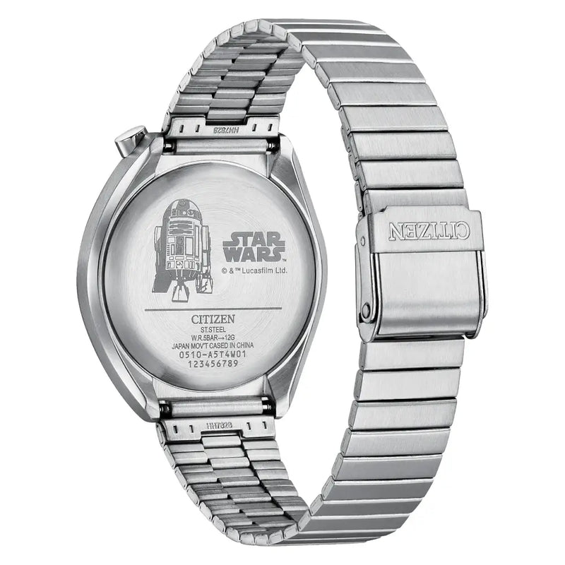 Citizen AN3666-51A Star Wars "R2-D2" Limited Edition (600 pcs) Quartz Chronograph Silver Dial 38mm Stainless Steel Unisex Watch detail view