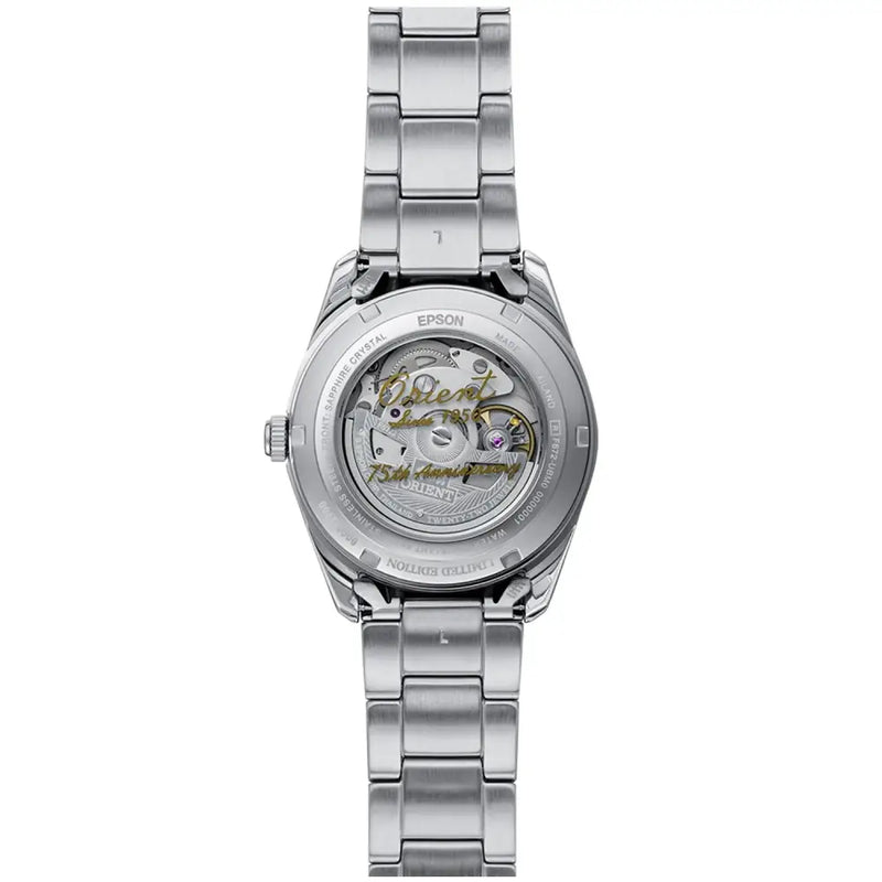 Orient Stretto RA-AC0R04N 75th Anniversary Limited Edition (2900 Pcs) Automatic Grey Dial 38.5mm Stainless Steel Men's Watch detail view