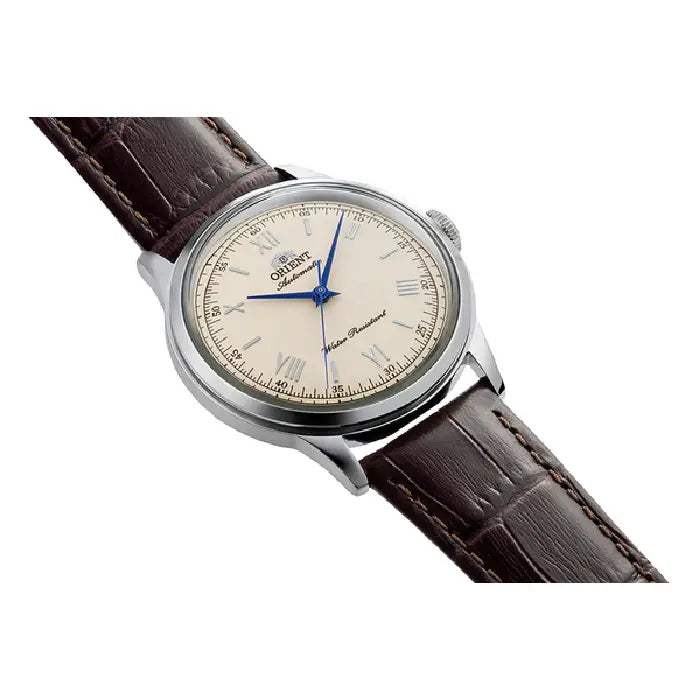 Orient Classic Bambino Automatic  RA-BB0003Y Ivory Dial 38.4mm Leather Strap Men's Watch