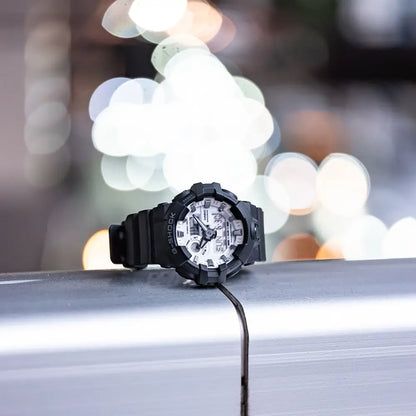 Casio G Shock Analog-Digital GA-700WD-1A White Dial Resin Strap Men's Watch