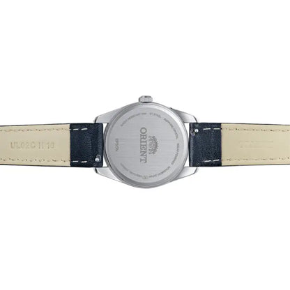 Orient Contemporary RA-WG0605L Solar Quartz Navy Blue Dial 32.1mm Leather Strap Women's Watch